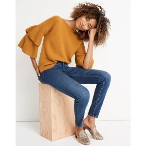Madewell Tier-Sleeve Pullover Sweater in Coziest Yarn